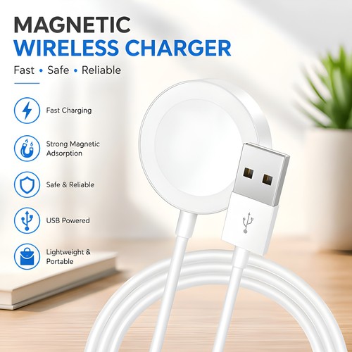 Magnetic iwatch charger - magnetic, usb